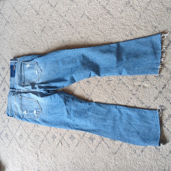 MOTHER distressed jeans: Insider Crop Step Fray - Picture 7 of 10